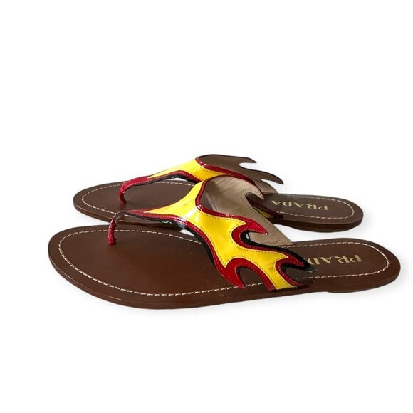 Prada Frame Flat Thong Sandals, Size 39EU, from Prada S/S 2012 Ad Campaign - Picture 5 of 14